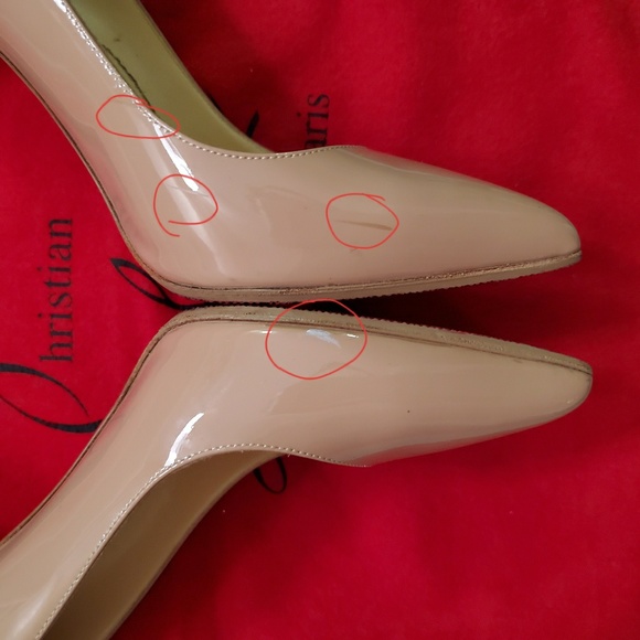 Christian Louboutin Pigalle 100mm Nude Patent - Picture 6 of 8